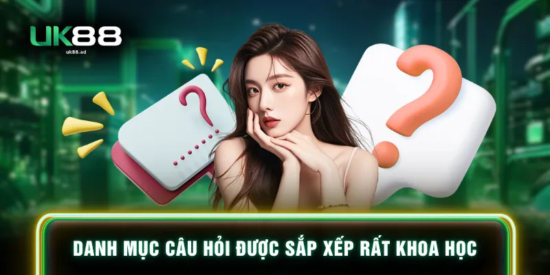 Danh mục câu hỏi được sắp xếp rất khoa học