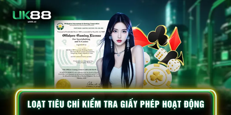 Loạt tiêu chí kiểm tra giấy phép hoạt động
